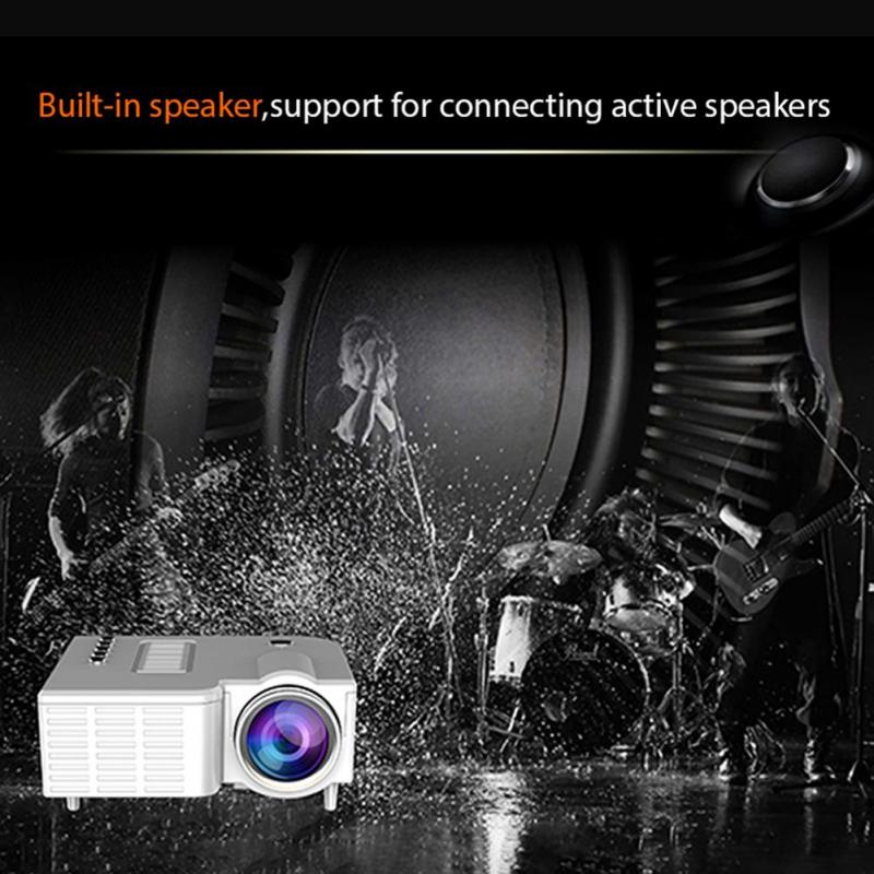 UC28C Full HD LCD 1080P LED portable mini projector Home Theater Projector USB projectors video for mobile smartphone