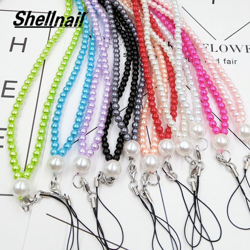 Shellnail Nuovo Cinghie E Laccetti Per Cellulari E Smartphone di Cristallo Lunga del Pendente Del Braccialetto Peal Cordino Per La Macchina Fotografica del Telefono Delle Cellule Del IPod USB Mp3 Mp4 Corda Al Collo