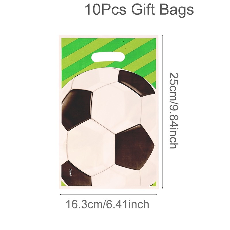 Voetbal Voetbal Verjaardagsfeestje Decoratie Kinderen Voetbal Sport Thema Servies Banner Geschenkzakken Benodigdheden Set Voor Jongen Gunst: Deep Sapphire