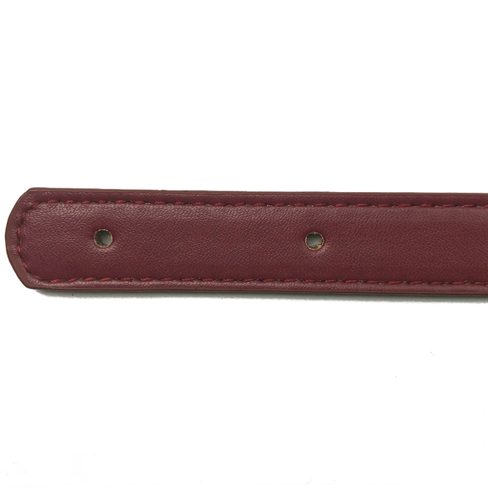 2pcs 62cm PU leather Bag Strap Handle Detachable Shoulder Bag Belt DIY Replacement strap for Handbag Band Handle Bag Accessories: Wine Red