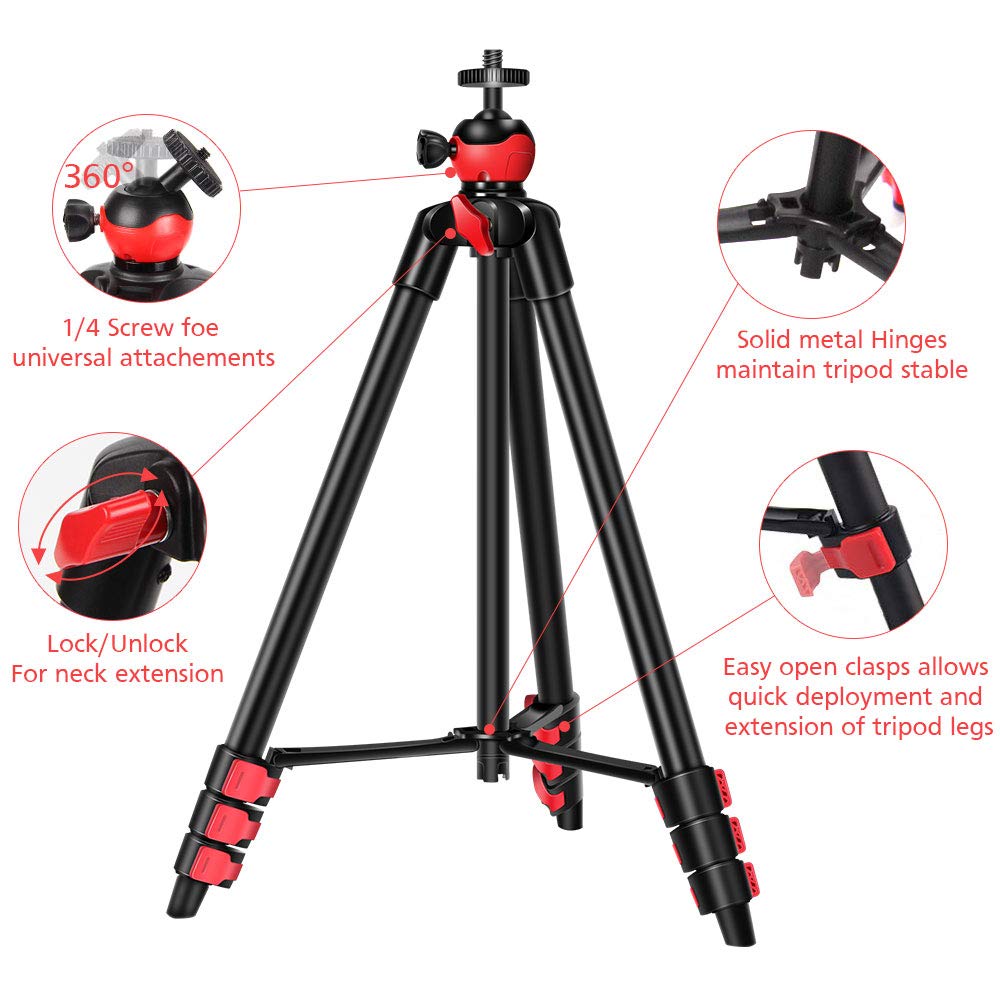 ZOMEI Phone tripod lightweight mini tripode Bluetooth Remote control smartphones clip for phone projector telescope