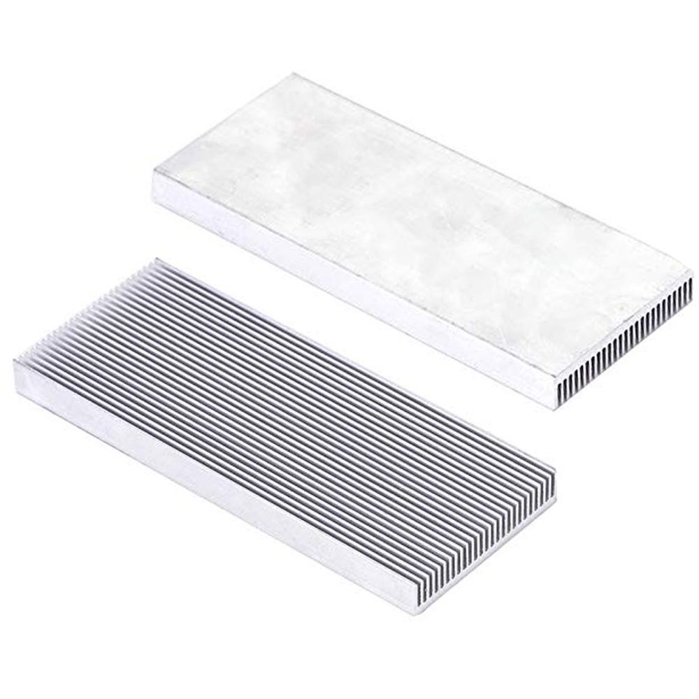 2PCS 100x41x8mm Aluminum Heat Sink Heatsink For High Power LED Amplifier Transistor