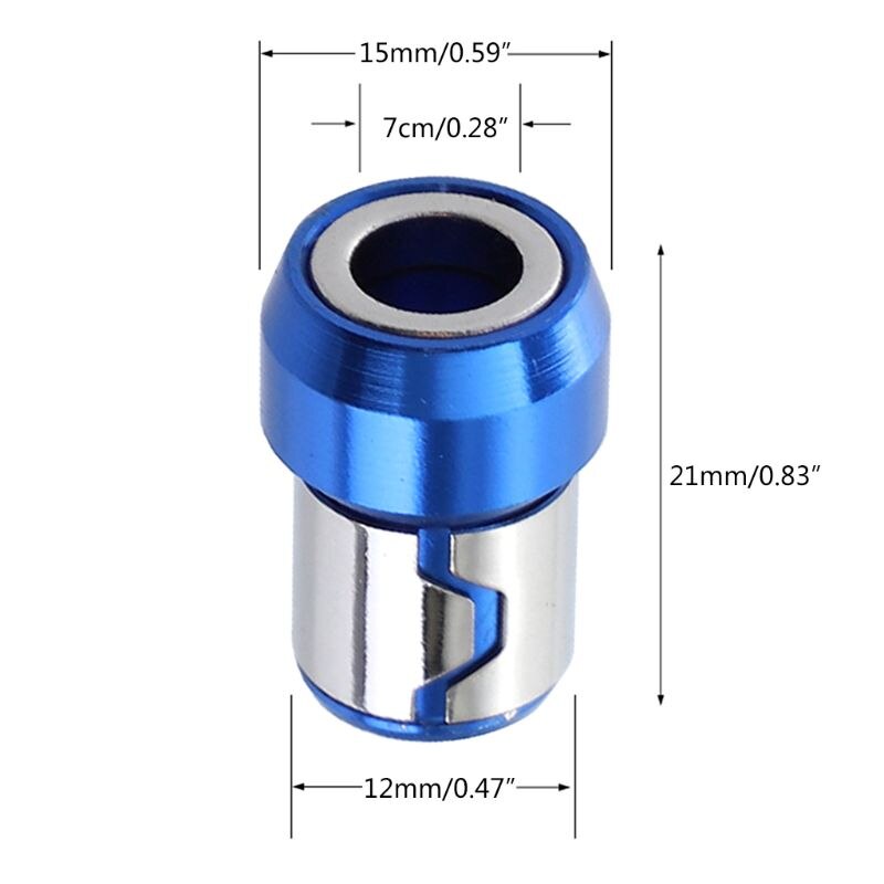 Skruvmejsel magnetring 7mm metallkort pärla stark magnetiseringsskruv för elektriska stjärnskruvmejselbits