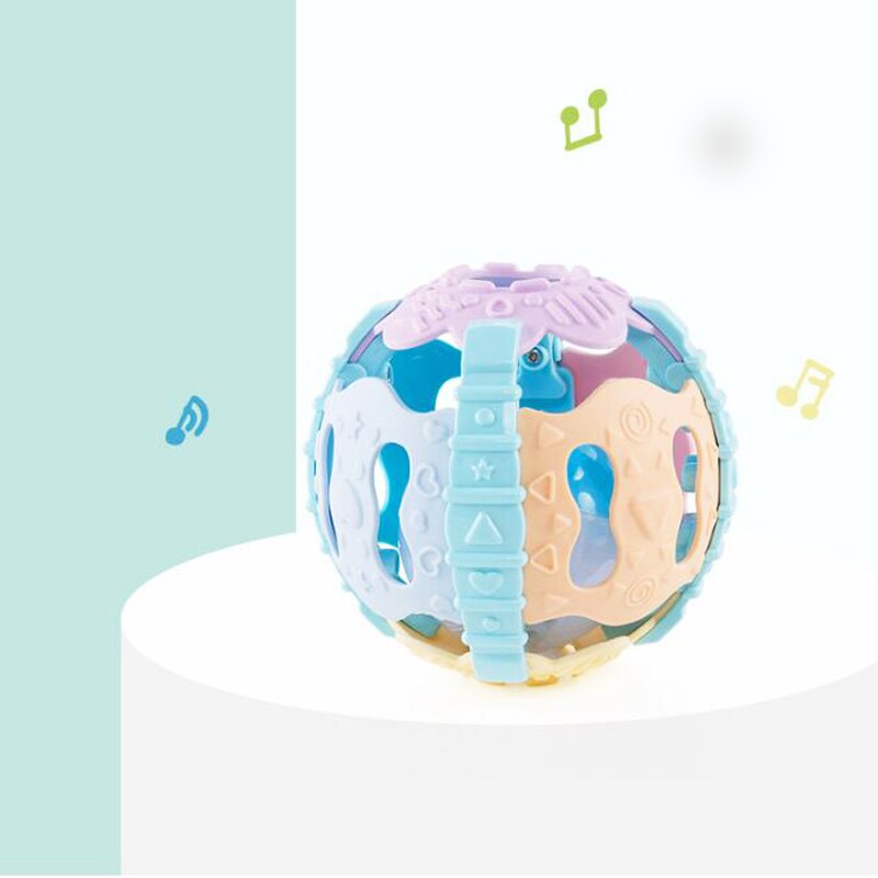 1pc Baby Educational Toys Soft Rubber Luminous Music Lighting Up Rattle Molar Teether for Newborns Children Stroller Mobile Crib