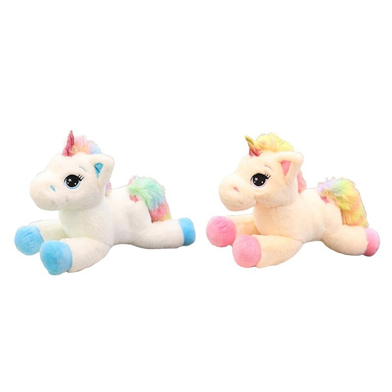 Rainbow Unicorn Plush Horse Animals Children Girl Party Supplies