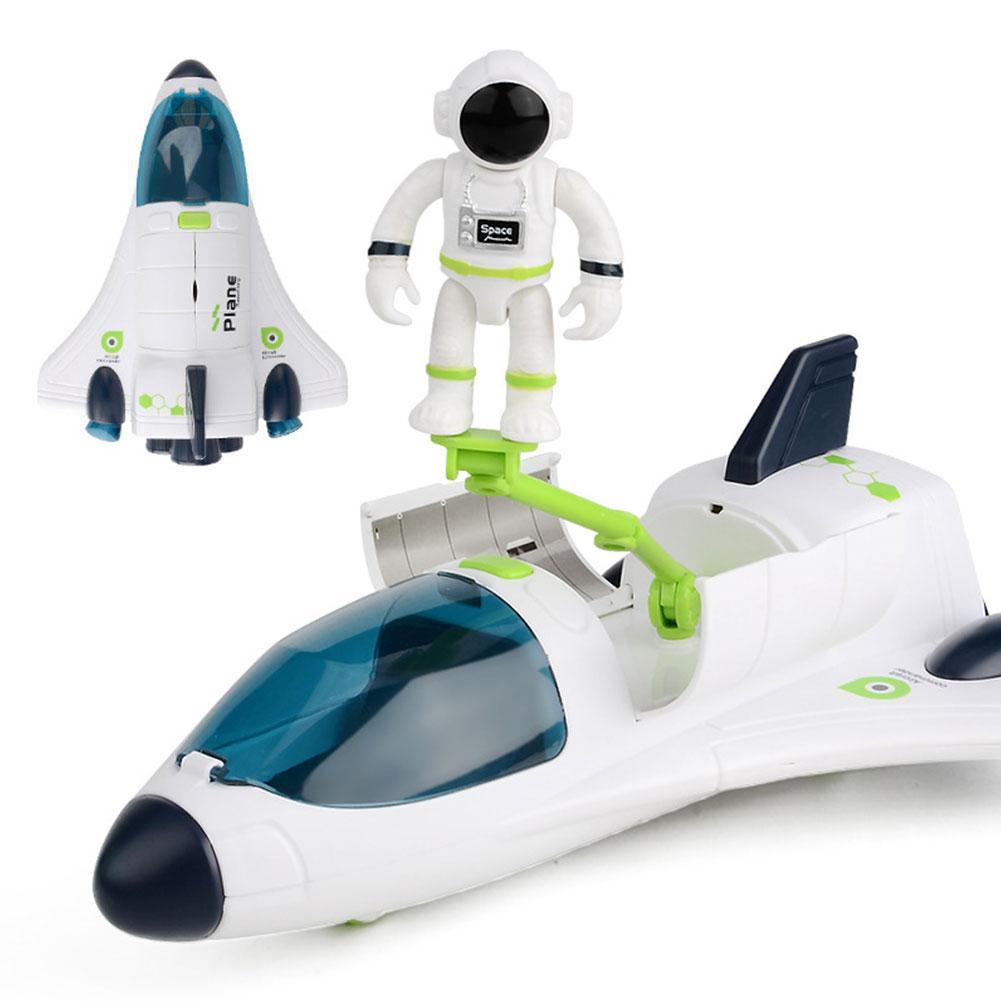 Conjunto de juguete de exploración de satélite espacial para niños, cohete lanzadera, modelo de aviación universal, simulación de juego, juguetes educativos