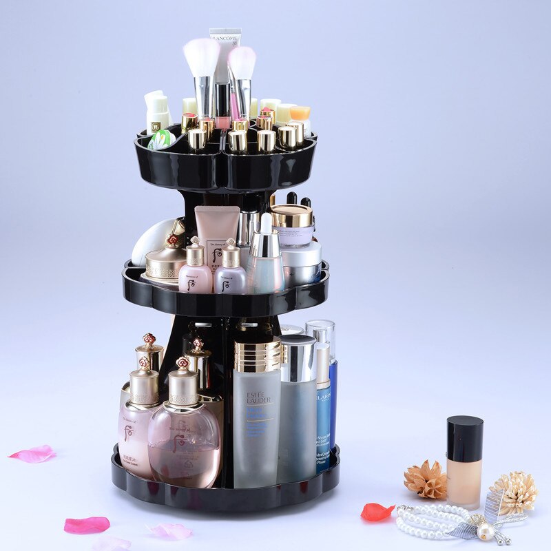 360 Graden Rotatie Make Up Organizer Opbergdoos Acryl Make Up Organizer Cosmetische Organizer Verstelbare Make Up Display