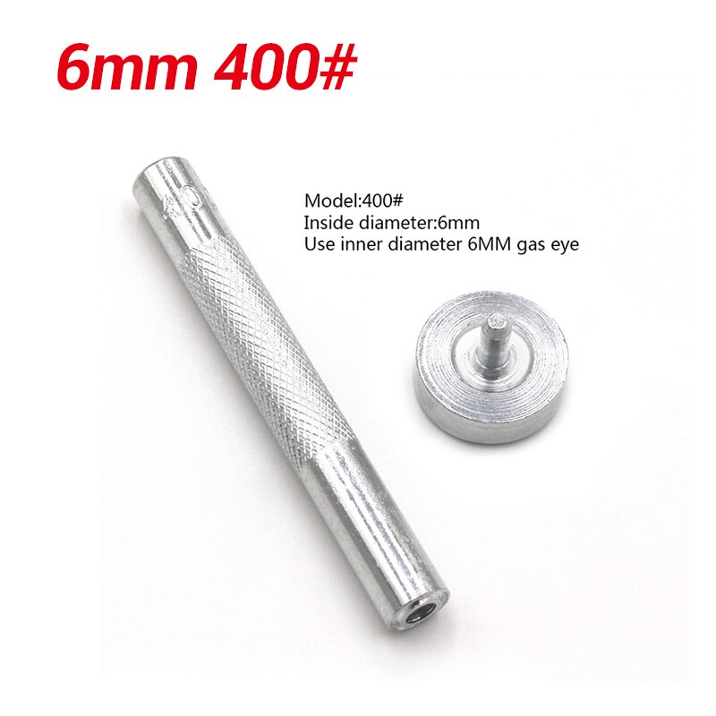 Håndlavede metaløjler formværktøj øjeringsværktøj læderbeklædning tilbehør skive spænde installation værktøj: 6mm