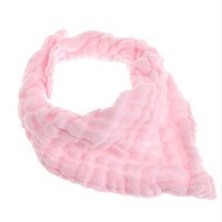 1pc mistura gaze babadores burp panos saliva toalha de alimentação triângulo bandana toalhas neonatal bebê design simples macio algodão puro: Pink