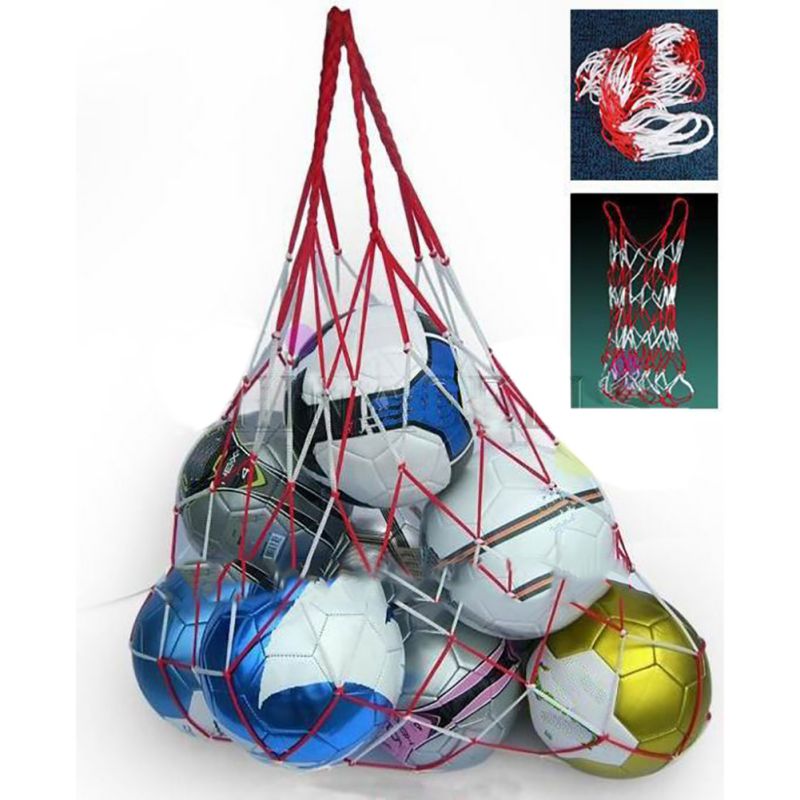 Outdoor Netto Zak Sporting Voetbal Netto 10 Ballen Dragen Netto Zak Volleybal Voetbal Ballen Netto Zak Sport Draagbare Apparatuur