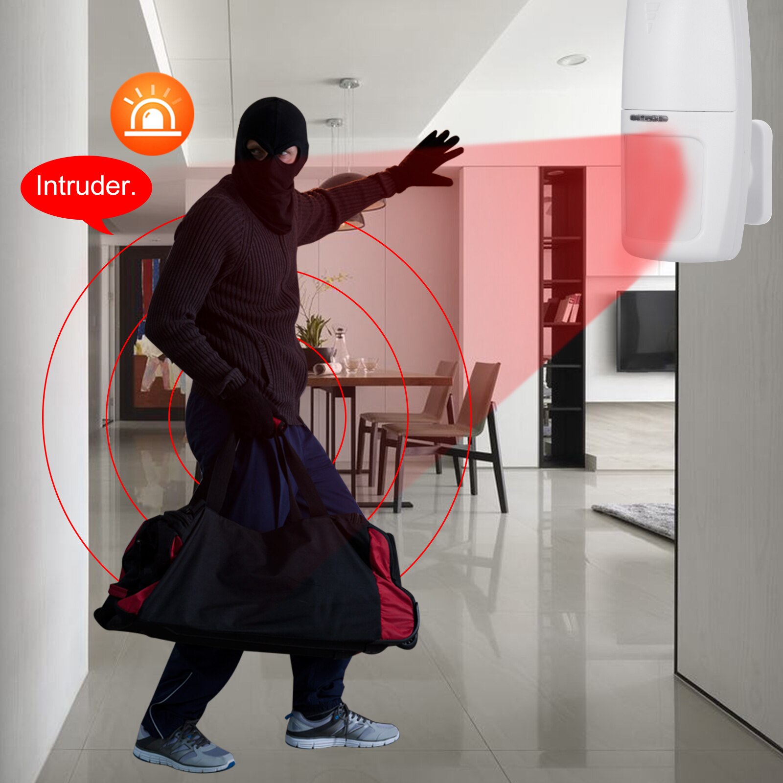 PIR Wireless PIR Motion Sensor RF 433Mhz Infrared Detector Anti-theft Alarm Sensor Smart Home Automation Security Alarm System
