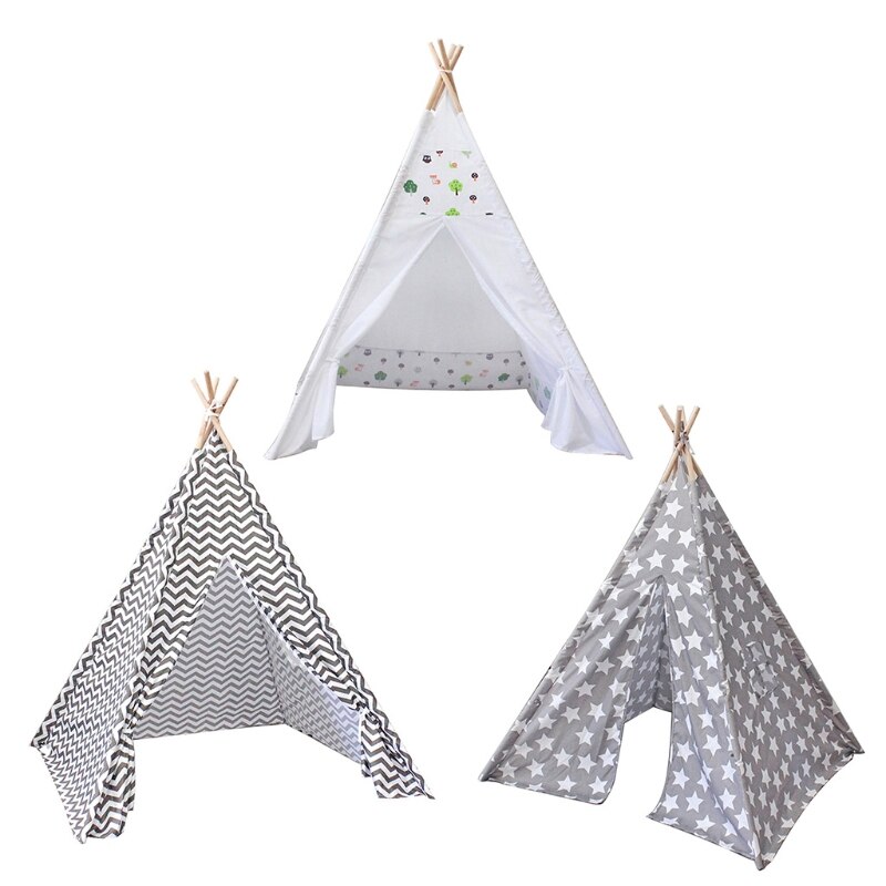 Kids Tent Teepee Tent Voor Kinderen Draagbare Infantil Huis Voor Meisje Cabana Jongen Tenten Decoratie Tapijt