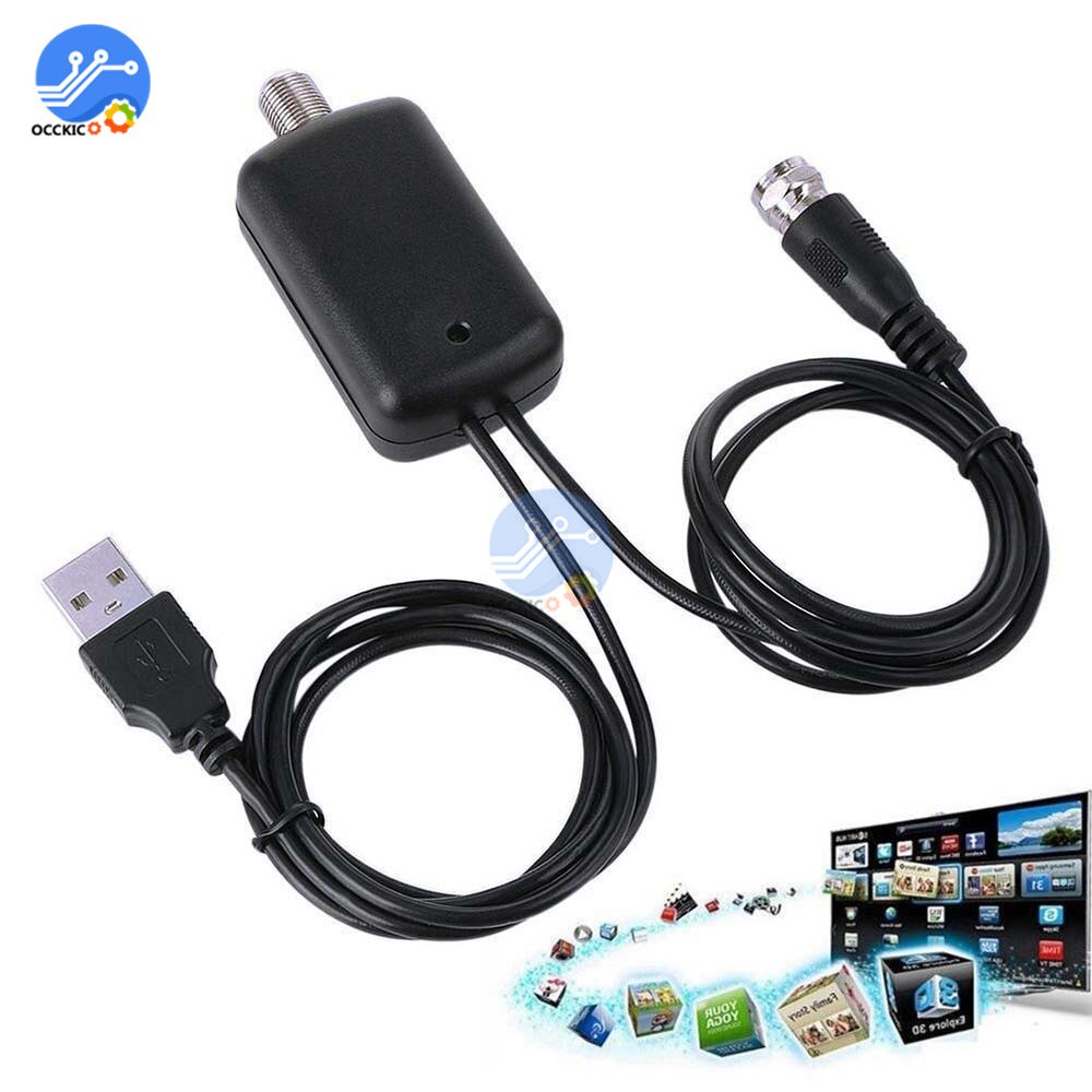 TV Signal Amplifier Booster Convenience Digital HDTV Antenna 25DB 45-862 MHz Easy Install for Cable TV Fox Antenna