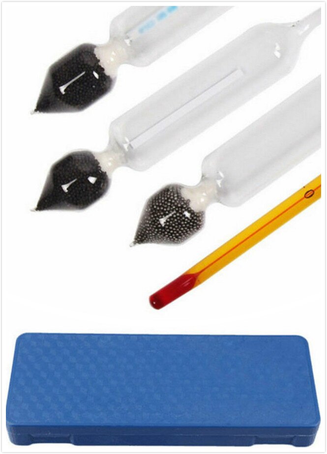 3 Pcs 0-100% Hydrometer Alcoholmeter Tester Set Alcohol Concentratie Meter + Themometer Concentratie Meter Gereedschappen