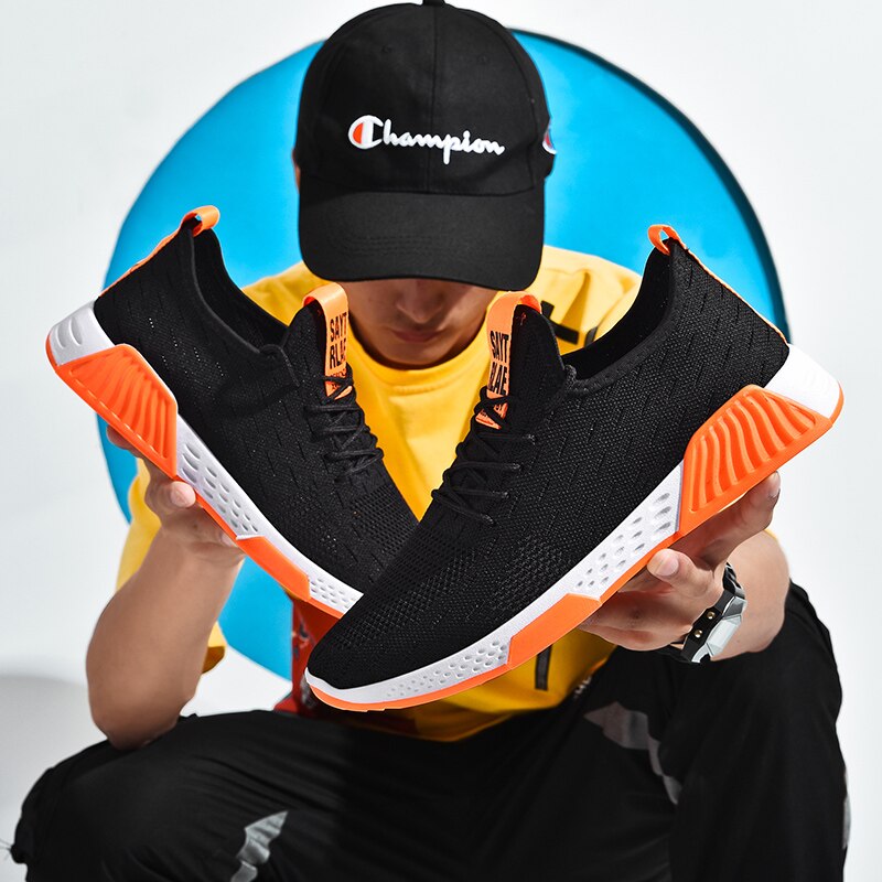 Spring Tennis Shoes for Men Comfortable Gym Sports Shoes Outdoor Stability Athletic Fitness Socks Sneakers Tenis Masculino