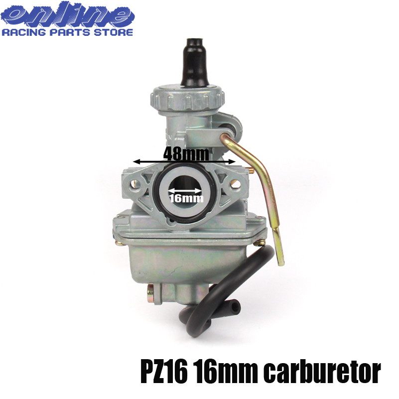 Carburador de mano PZ16, 16mm, para KEIHI, 50cc, 70cc, Dirt Pit Bike, motocicleta, motocross, Atv, Quad