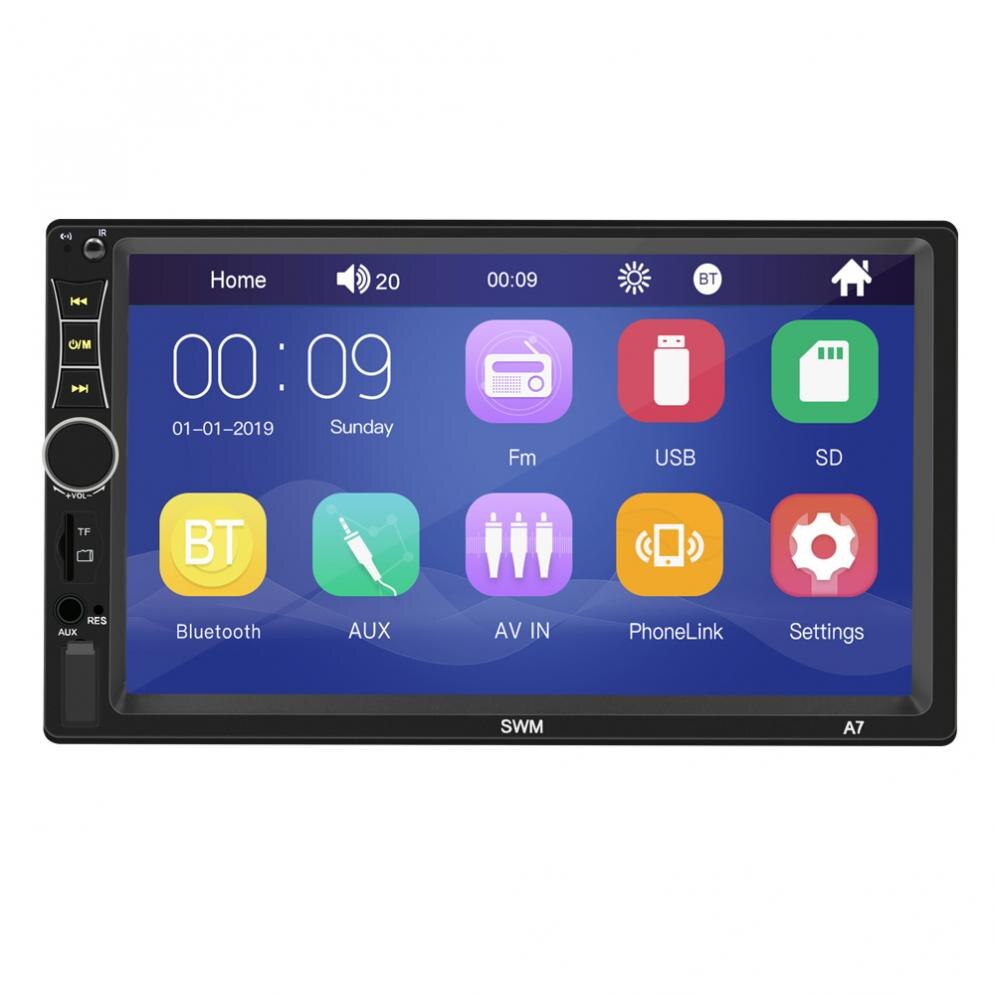 2 din Car Multimedia Player GPS Navigation with Map 7 inch HD Touch Screen Bluetooth Radio MP3 MP5 Player Radios