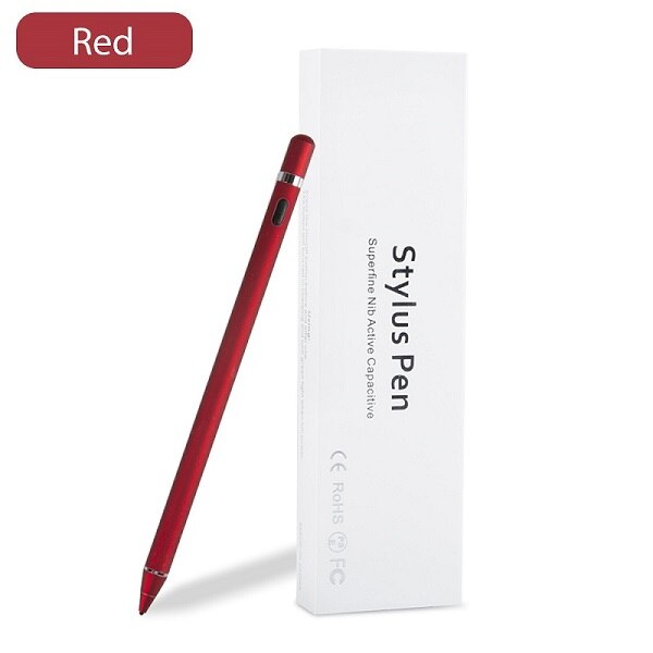 Stylet numérique actif pour écrans tactiles compatible avec iphone 6/7/8/ x/xr, ipad, samsung, téléphones et tablettes: Rouge