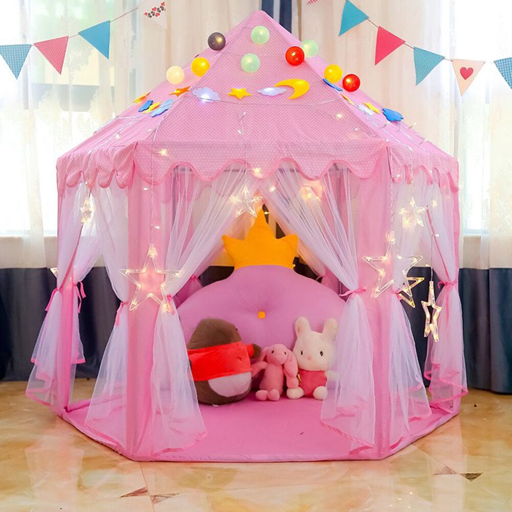 freundlicher Prinzessin Schloss Zelt Garten Klapp Spielen Zelt Hütte freundlicher Spielhaus für freundlicher Jungen Mädchen Bildung Spielzeug
