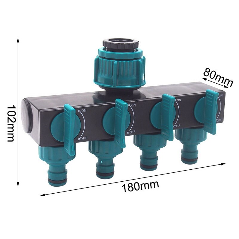 Contrôleur d'irrigation intelligent automatique | Affichage LCD, minuterie d'arrosage, tuyau, minuterie de robinet, mise hors tension automatique, étanche à l'extérieur,: E Splitter 180x102mm