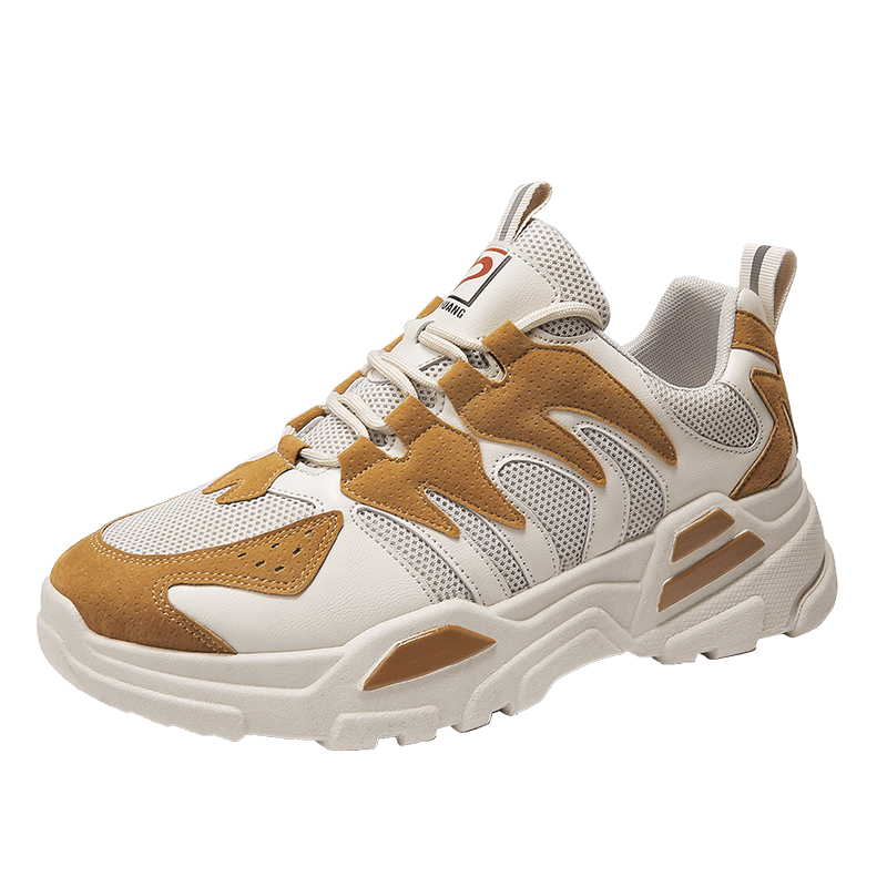 Casual Schoenen Heren Lichtgewicht Comfortabele Sneakers Mannen Flats Schoenen Ademend Mode Komen Forrest Schoenen Mannen: Khaki / 10