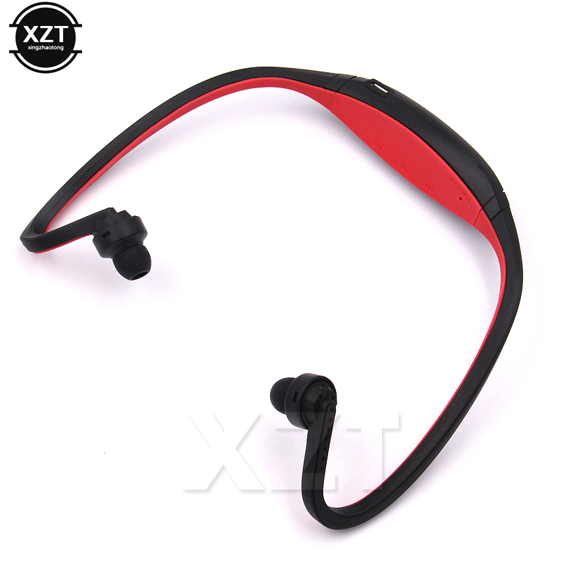 S9 Bluetooth-compatible 4.0 Headset Sport Wireless Headphones Music Stereo Earphones+Micro SD Card Slot For iphone Huawei XiaoMi: Red