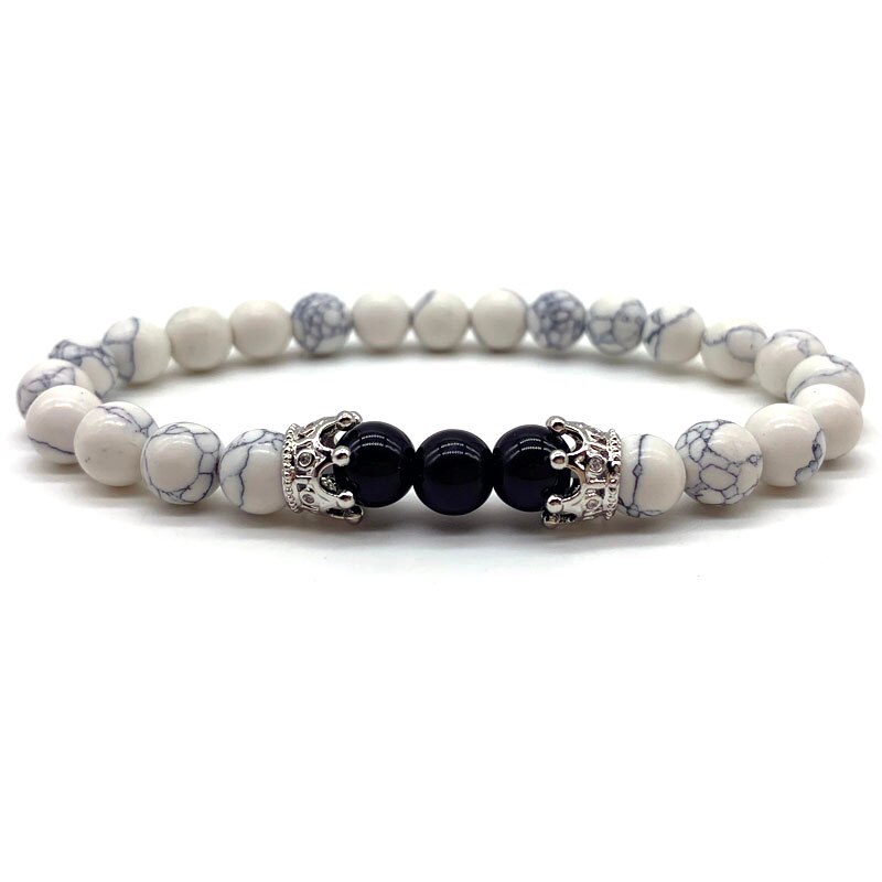 Lion Crown Bedelarmband Mannen Zirconia 8 Mm Stone Bead Armband Voor Mannen Sieraden Pulsera Hombre: 4