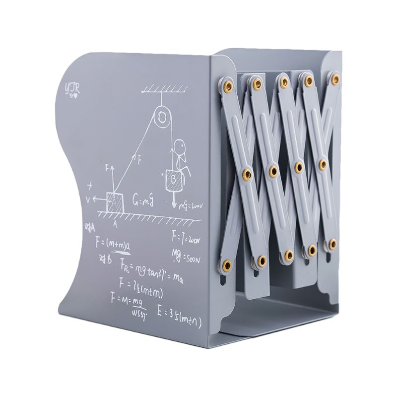 OOTDTY Reggilibri in Metallo A Scomparsa Supporto di Mensola Supporto Del Basamento Regolabile Porta Libro Ufficio