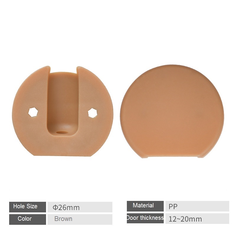 Desk Wire Hole Cover Base Computer Table Connector Grommet Cable Outlet Port Line Box Furniture Hardware, PP, Black/Brown/White