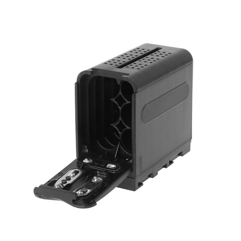 BB-6 6 uds AA batería soporte de batería potencia como NP-F batería de la serie NP-970 para Panel de luz de vídeo LED/Monitor F42D