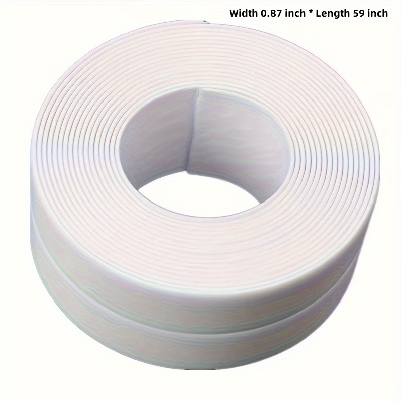 Wasserdichtes Dichtungsband für Badezimmer und Toilette, selbstklebender Dichtungsstreifen für Badewanne und Wand, Antifouling-PVC-Dichtungsband für Waschbecken: Default Title