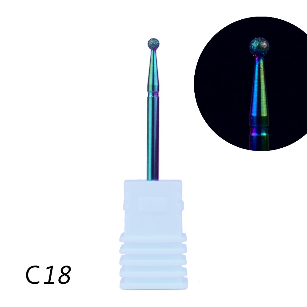 20 typer fræser til manicure neglebor regnbue diamant manicure maskine pedicure elektriske negle bor tilbehør: 18