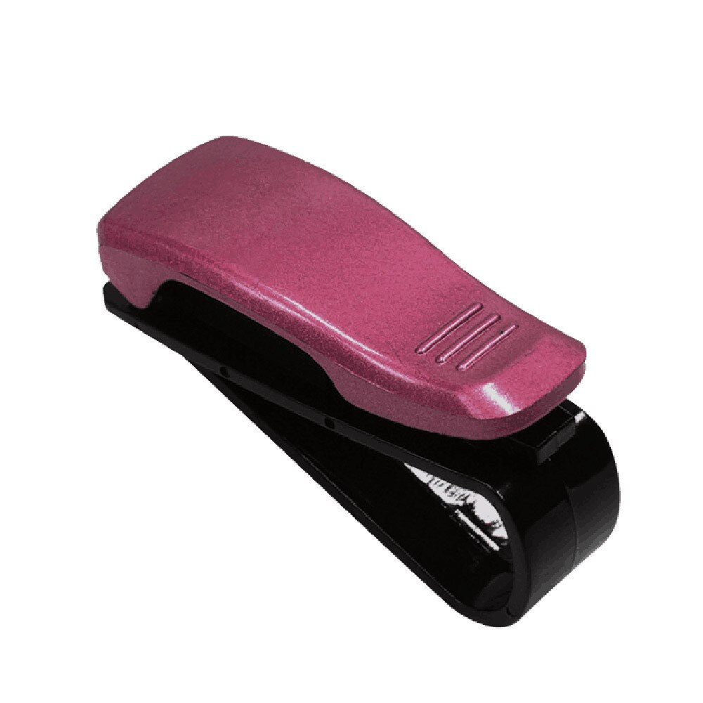 Parasol para coche con estilo, Clip para gafas de sol, Clip para tarjetas de recibos, Clip de almacenamiento, tenazas para guardar en el coche, Clip para gafas de sol ajustadas: Rojo