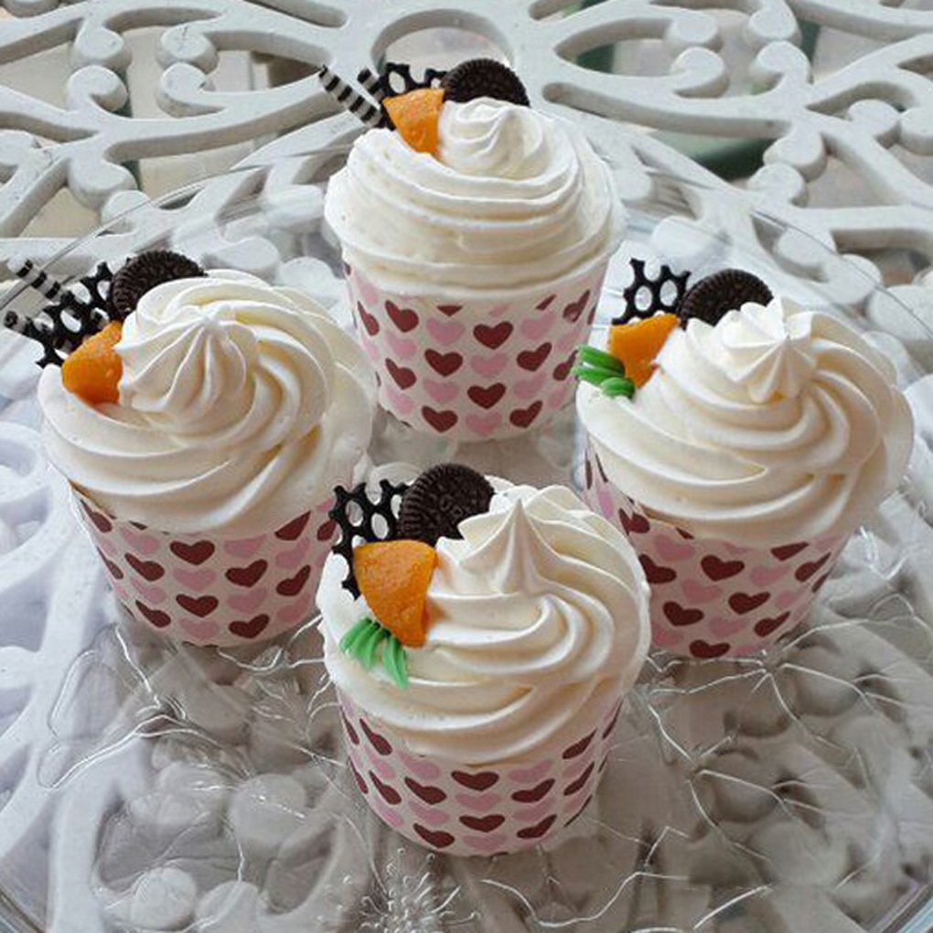 Rea 50 st papper tårta cup liners bakkopp muffins cupcake fall