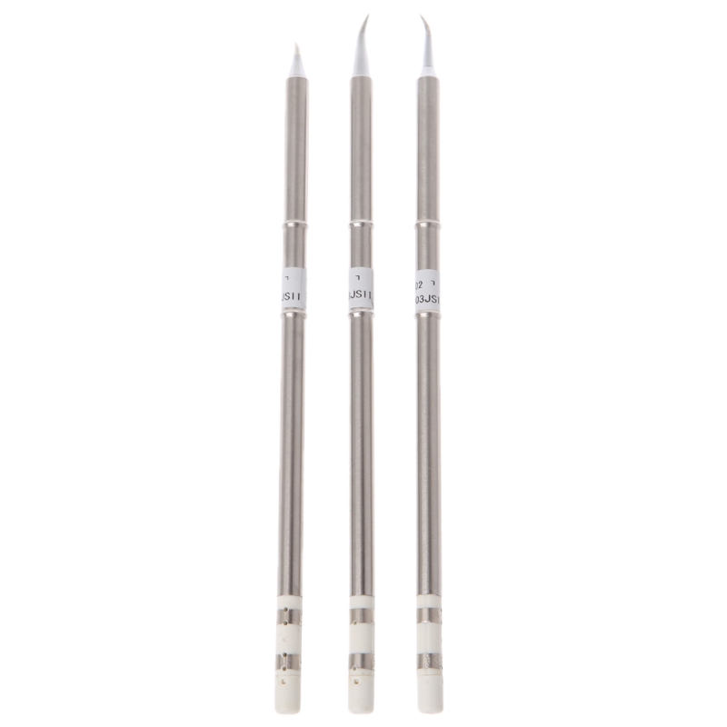 3 Pcs T12-J02 T12-JL02 T12-JS02 Iron Tips Voor Hakko Soldeerstation FX-951 952
