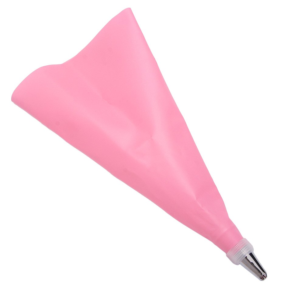 16 uds/Set de manga pastelera de silicona para glaseado bolsa de crema pastelera + 14 Uds boquilla de acero inoxidable adaptador de boquillas de manga pastelera DIY herramientas de decoración de pasteles