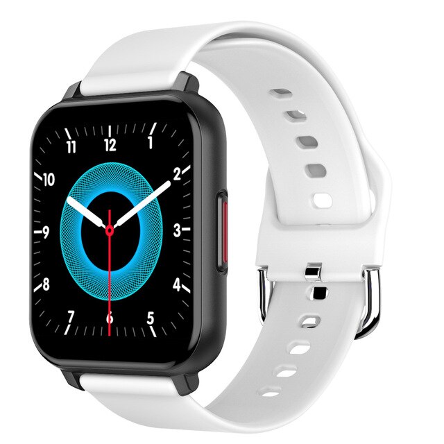 T82 Slimme Horloge 1.55 Inch Full Touch Screen Sport Fitness Smartwatch Mannen Vrouwen Hartslag Bloeddruk Horloge: white