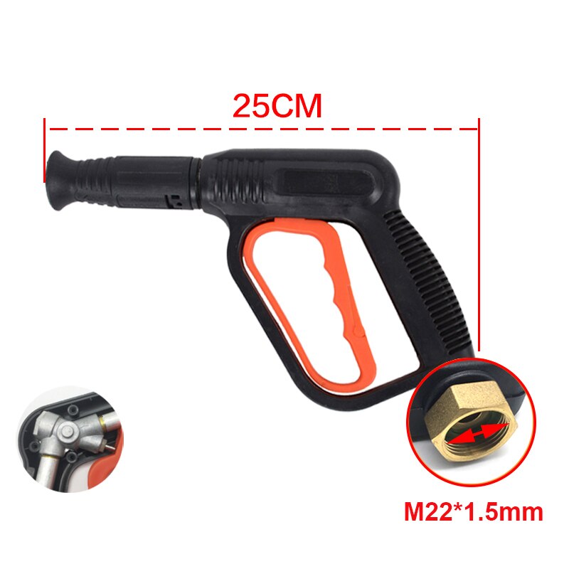 OPRQ Lance de nettoyage de lavage de voiture | 280/380/55/58 en forme d'éventail, Lance de nettoyage de lave-linge à haute pression, pistolets de pulvérisation avec buse à 3000: Rouge