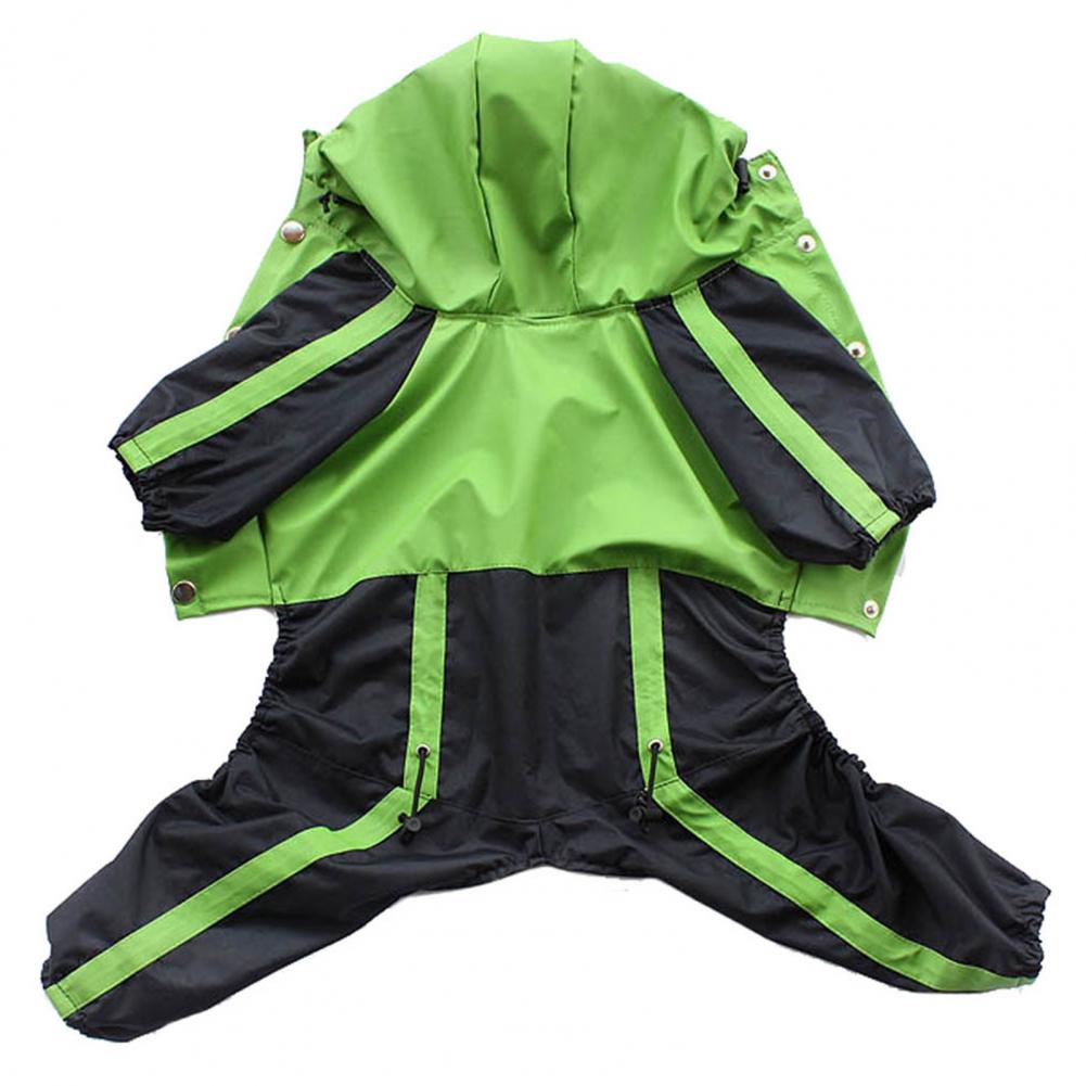 Pet Raincoat Hooded Breathable Waterproof Dog Four-legged Raincoat for Outdoor Dog Raincoat Jumpsuit Reflective Rain Coat