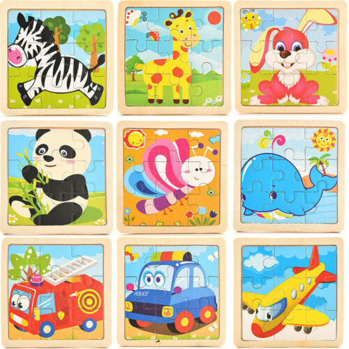 Development Baby Toys 3D Wooden Puzzle Cartoon Learning Educational Kids Toy Puzzles Baby Girl Boy Wooden Puzzle