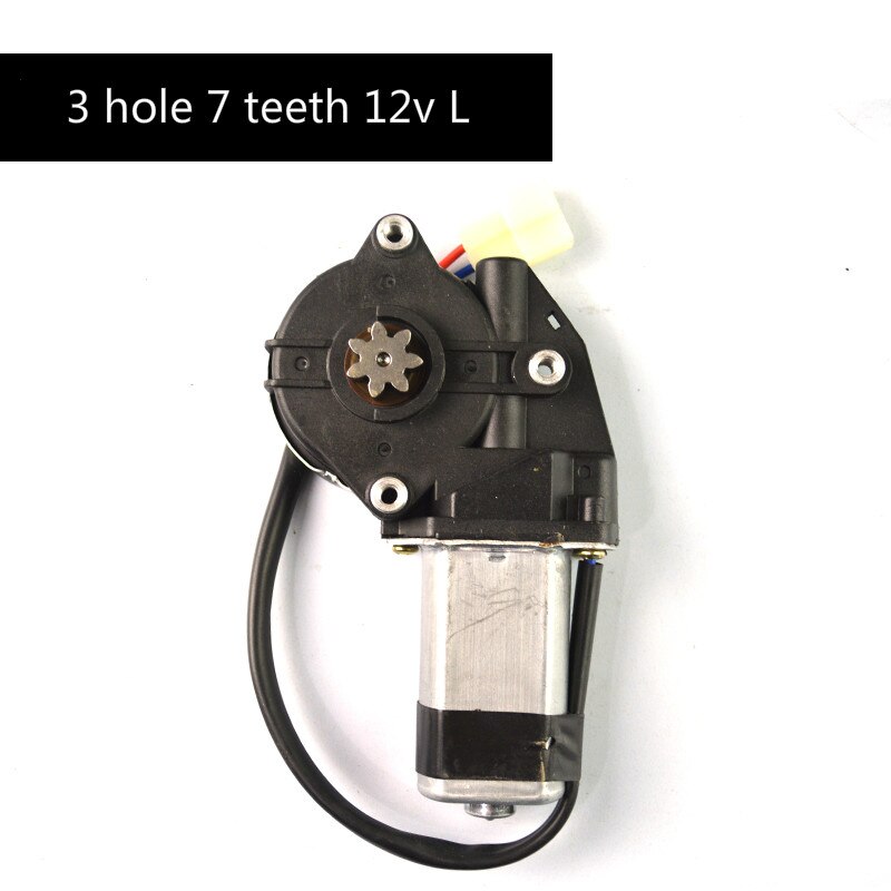 Auto Universal Car Window Motor Glazen Lift Motor 12 V/24 V Elektrische Raam Motor Accessoires Venster Lifter Met gear: 3 hole 7 teeth 12V L