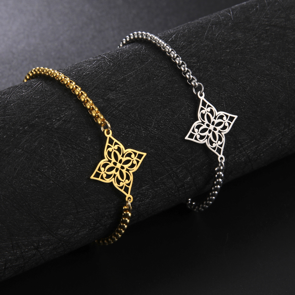 Teamer Jahrgang frauen Armbinde Edelstahl Reize Kasten Verknüpfung Kette Amulett Schmuck Wicca Wikinger Zubehör Pentagramm: Gold / Hellgelb Gold Farbe