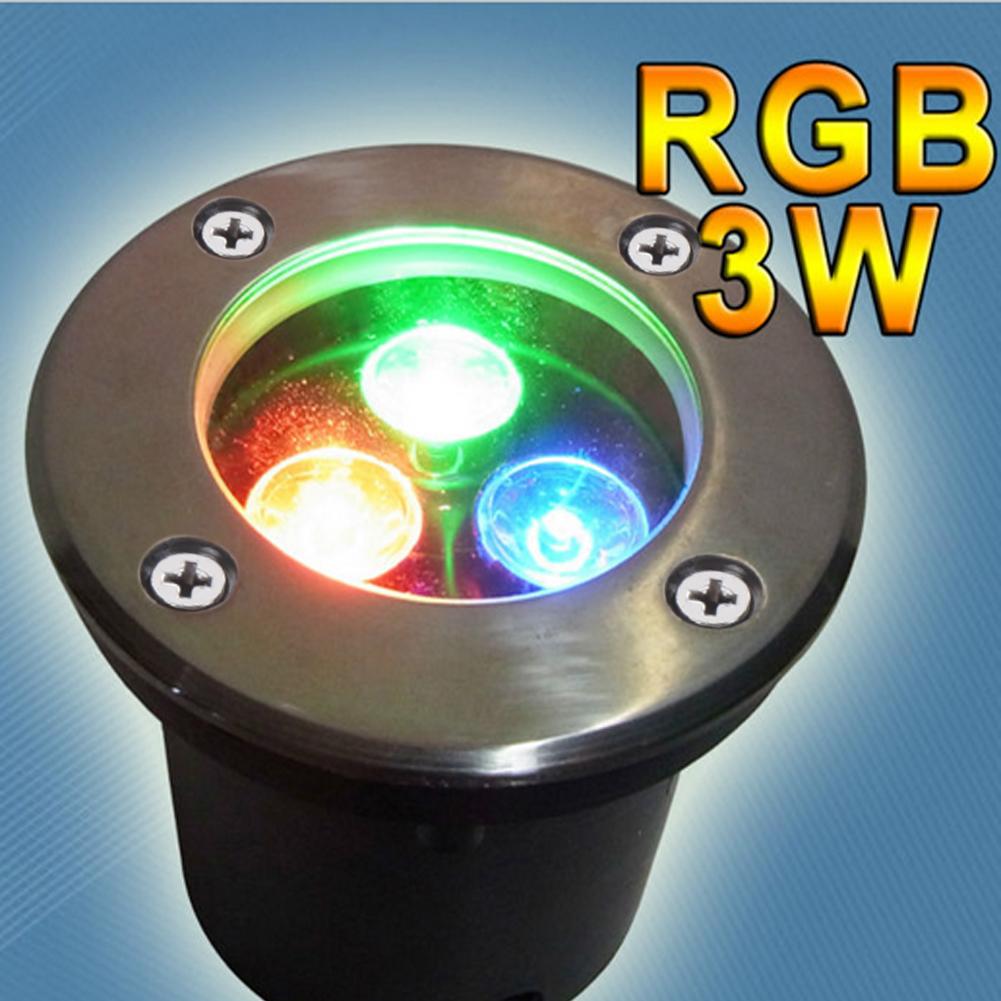 LED Underground Lights Outdoor Walkway Garden Guide Spike Landscape Lamp Energy Saving Waterproof Lighting AC 85-240V