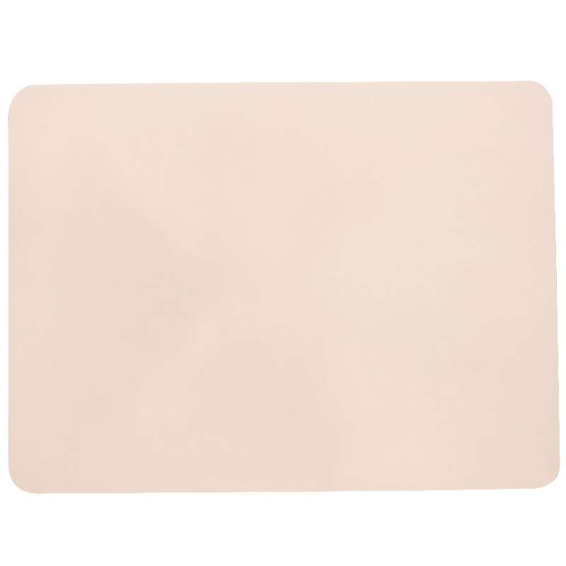Mantel Individual de silicona para bebé, alfombrilla para mesa, vajilla de alimentación para niños, suave, fácil de limpiar, Color sólido: B-apricot