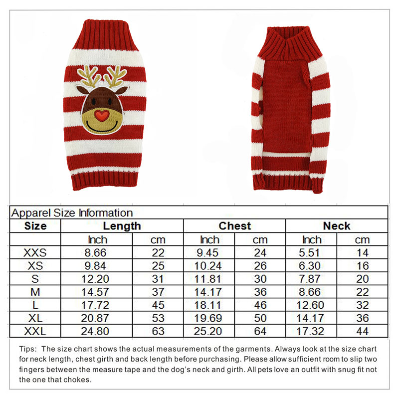 Abrrlo Hond Trui Kerst Rode Kerstman Trui Hondenkleding Xmas Rendier Winter Hond Truien Voor Kleine Honden: red B / S