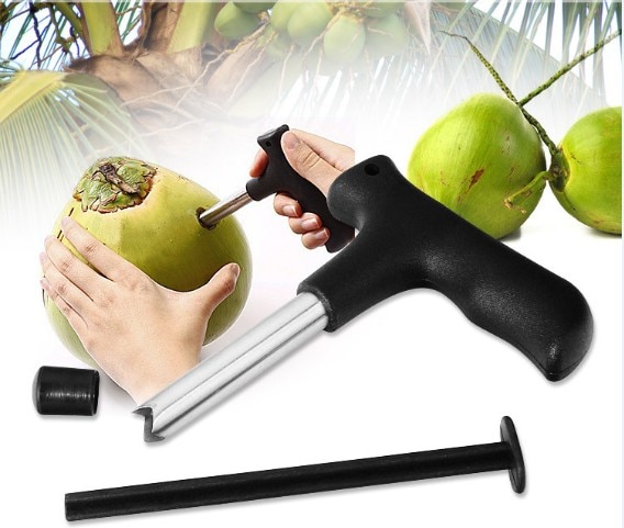 1PC Coconut Drill Opener Coco Water Punch Tap Drill Straw Open Hole Cutter DIY Coconut Opener Tools KX 235