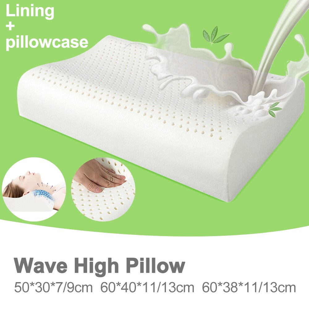 Nekkussen van natuurlijk latex, orthopedisch beddengoed, cervicale massagekussen, kussen met kussensloop voor pijnverlichting in de gezondheidszorg