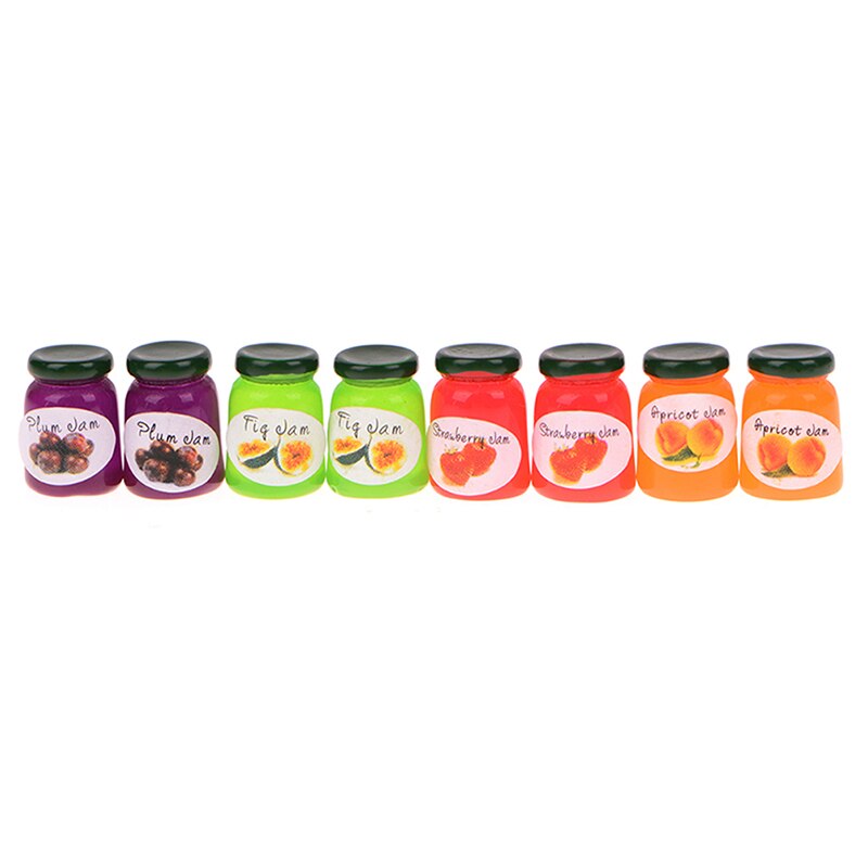 8Pcs/lot Plasticine Slime Bead Making For Slime Charm Fruit Candy Canned Jar Dollhouse Food