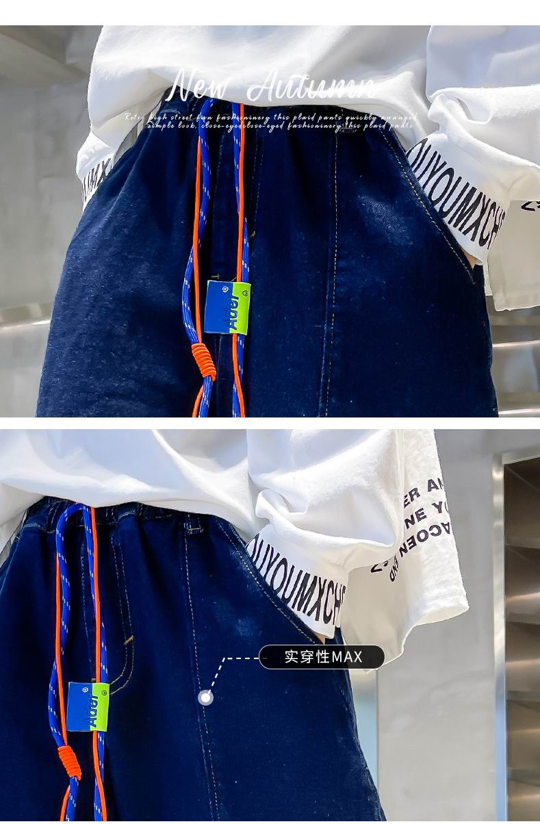 Jongens Losse Jeans 8 10 Jaar Fall Winter Kids Lange Denim Broek