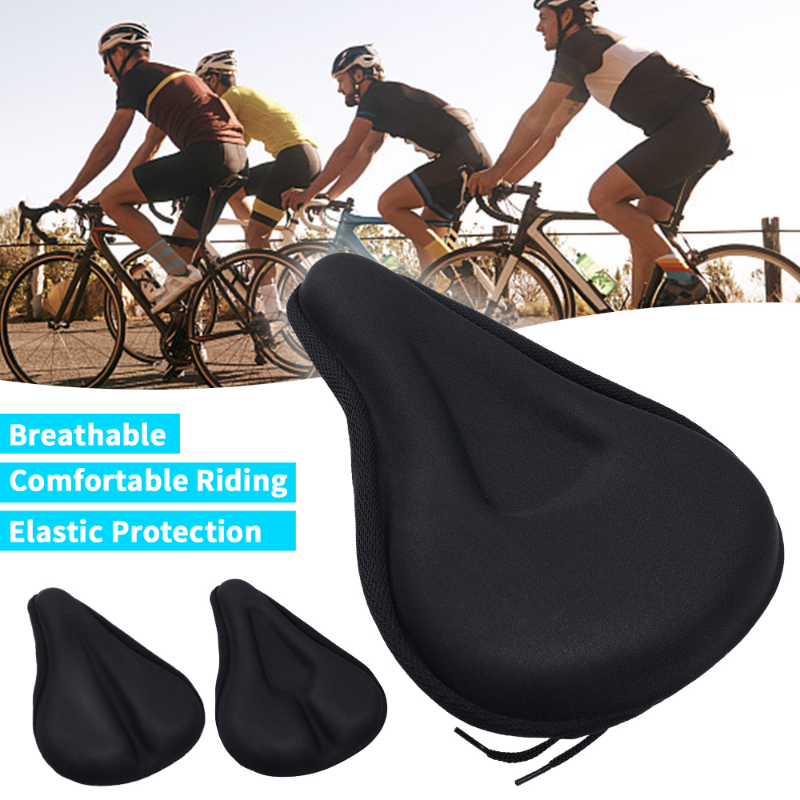 Fundas para SILLÍN de bicicleta, almohadilla de Gel de silicona 3D, cojín suave y grueso para asiento de ciclismo, asiento grueso para bicicleta de montaña, piezas de bicicleta